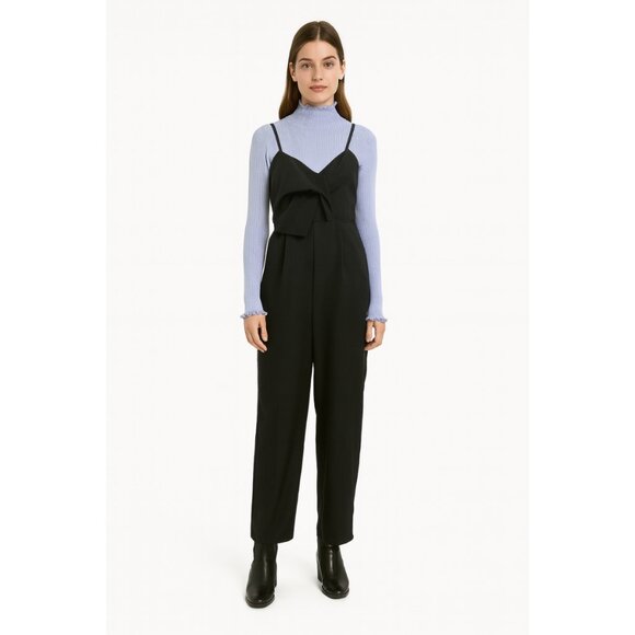 NWT Azul by Moussy Twist Layered All in One Black Jumpsuit - Picture 1 of 9